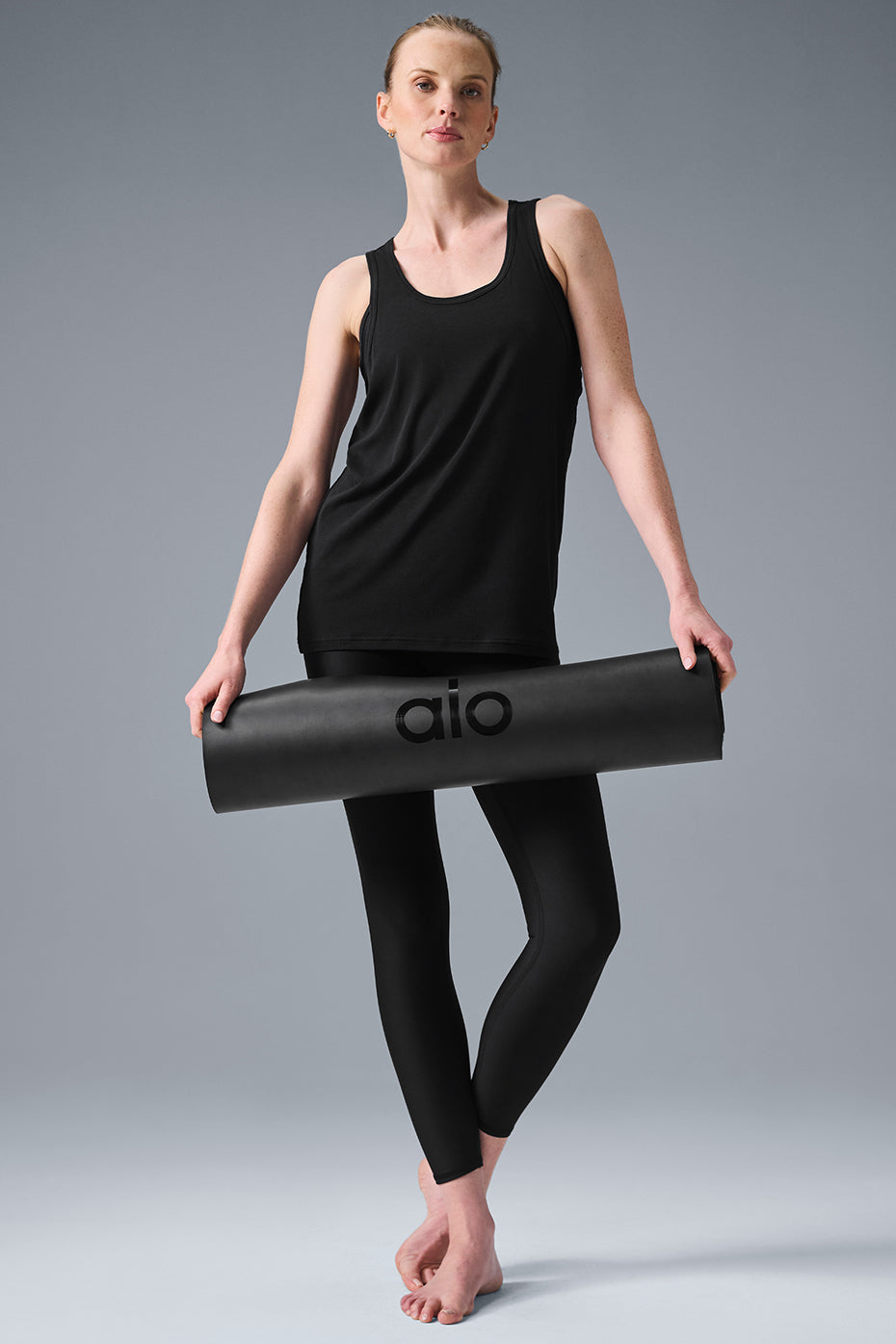 Alo Yoga Everyday Modal Rib Tank - Black - imagen 4