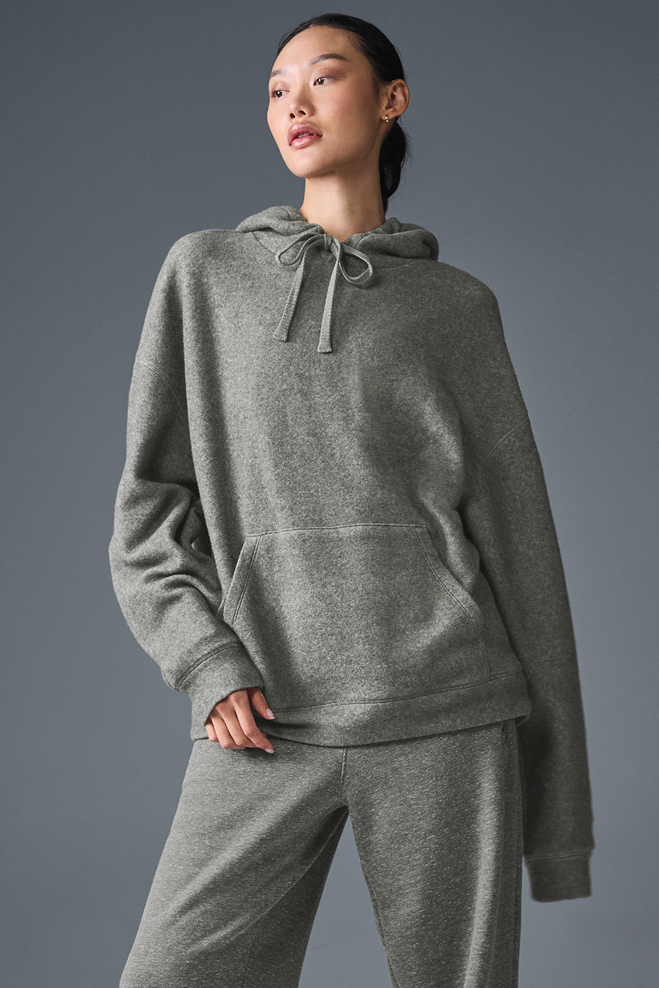 Alo Yoga Triumph Restore Hoodie - Grey Triblend - imagen 1