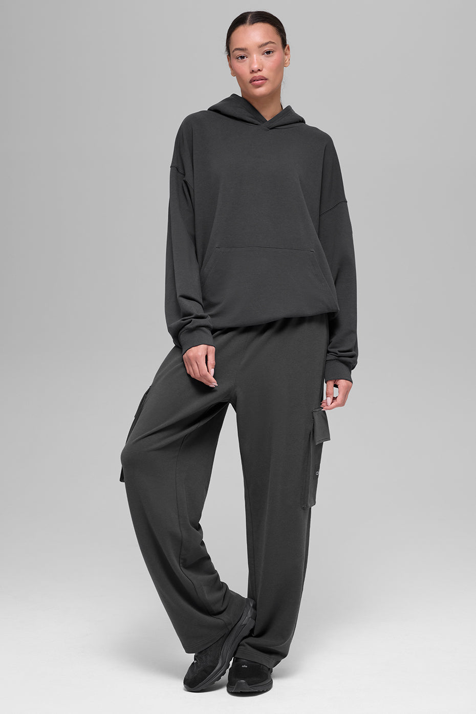 Alo Yoga Double Take Hoodie - Anthracite - imagen 4