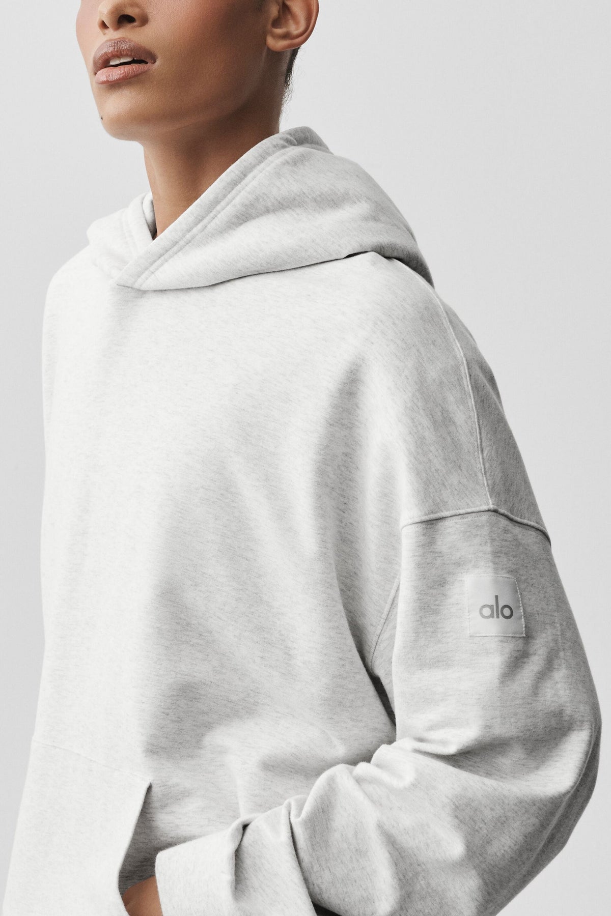 Alo Yoga Double Take Hoodie - White Heather - imagen 2