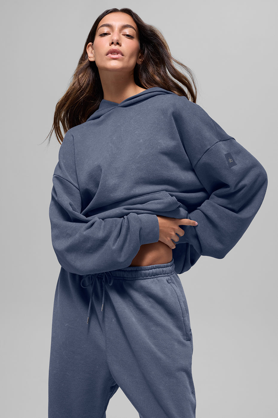 Alo Yoga Chill Vintage Wash Hoodie - Bluestone Wash - imagen 1