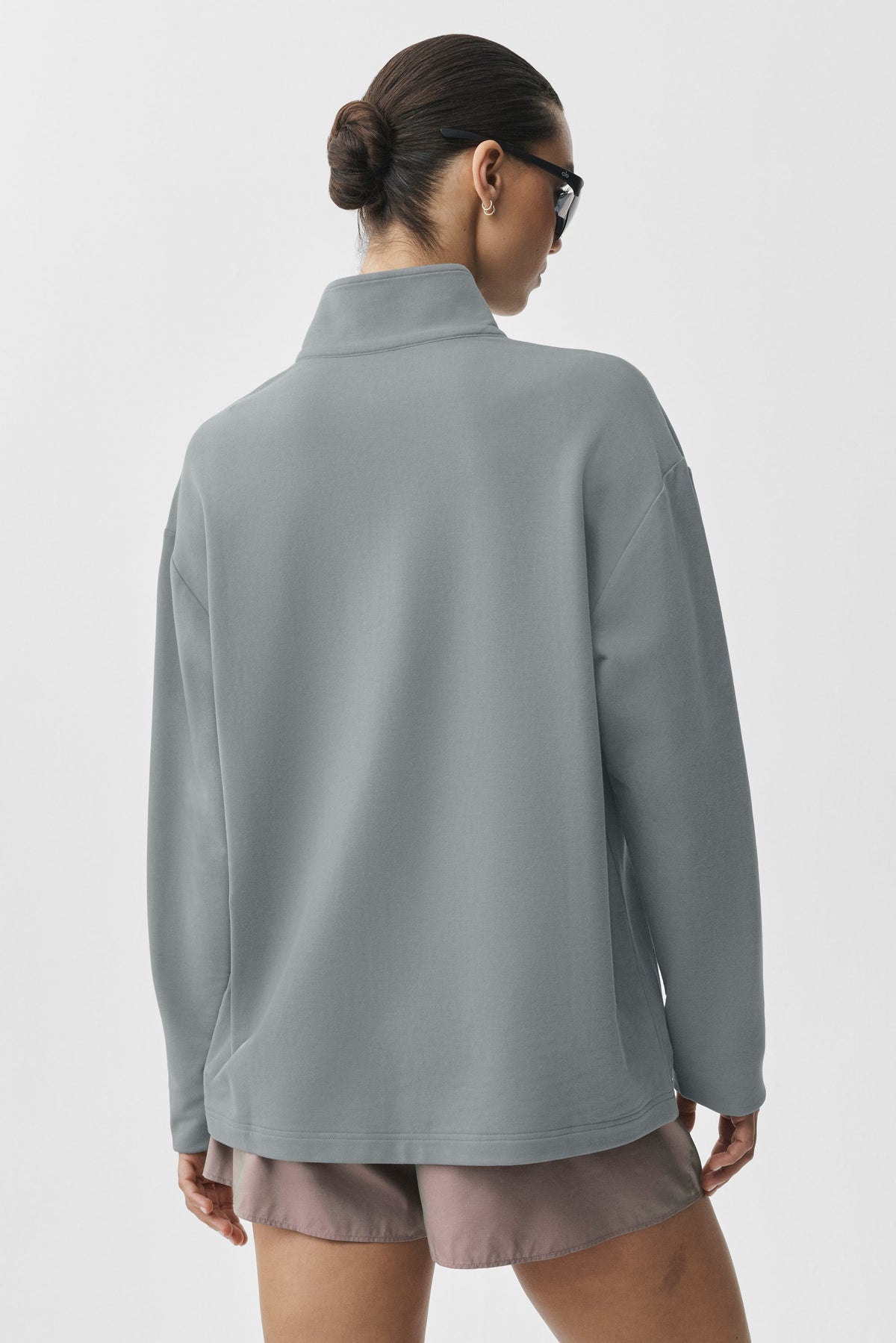 Alo Yoga Double Take Long Sleeve 1/4 Zip - Monument - imagen 2