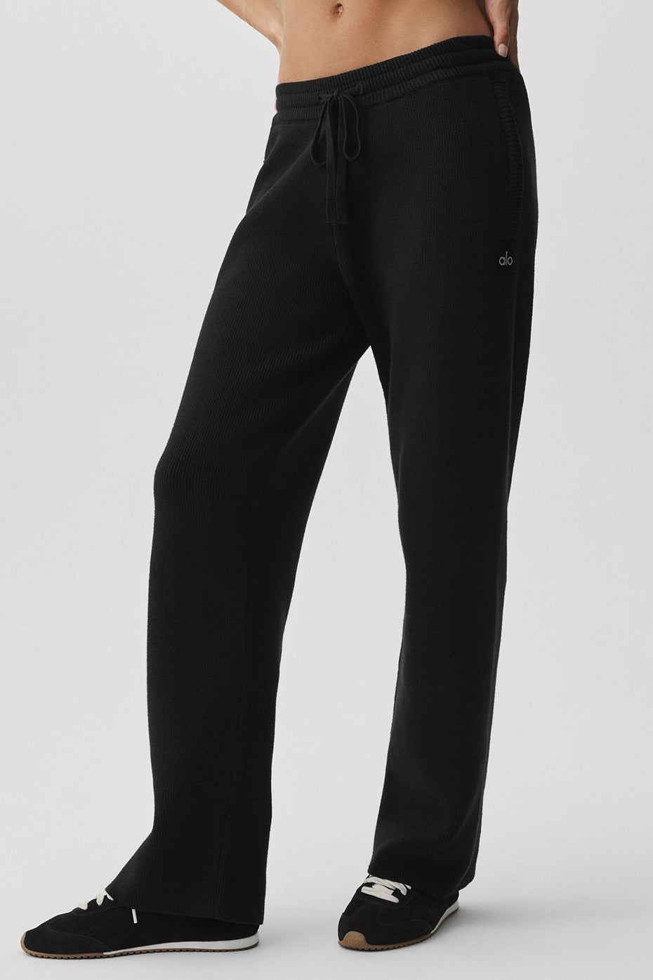 Alo Yoga Scholar Straight Leg Sweatpant - Black - imagen 1