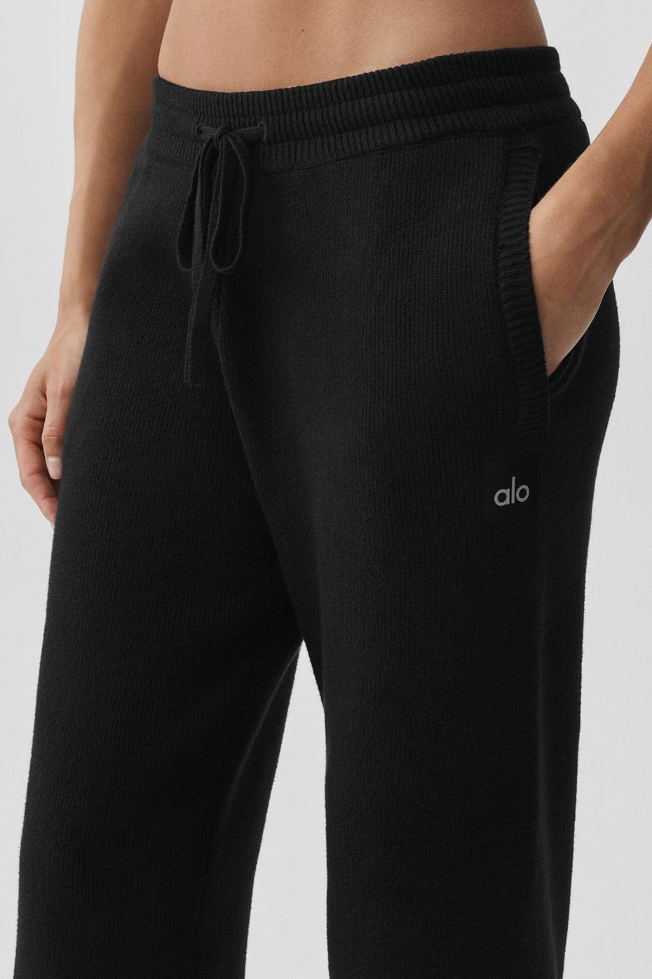 Alo Yoga Scholar Straight Leg Sweatpant - Black - imagen 3