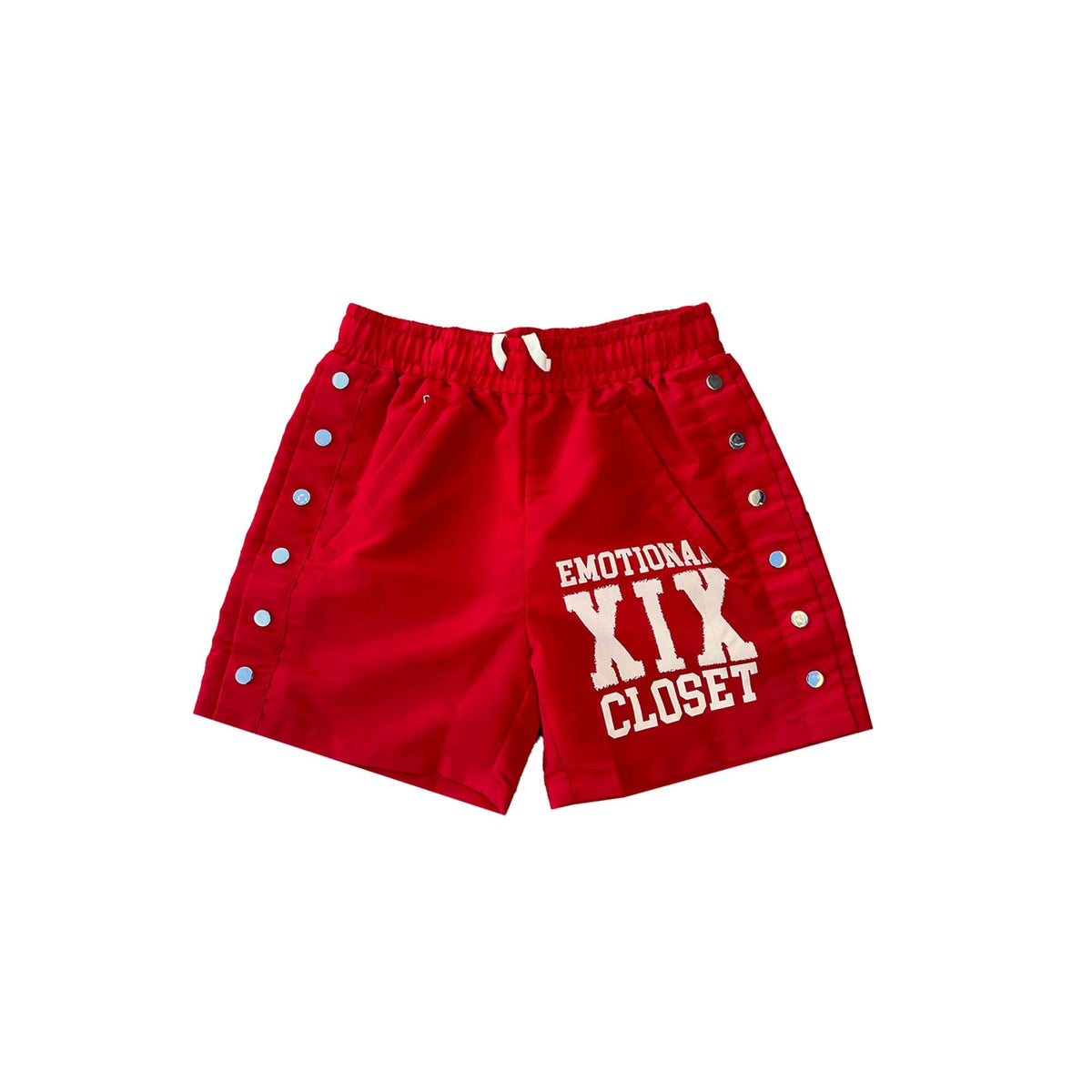 Mixed Emotion Red “Emotional XIX Closet” Backyard Shorts