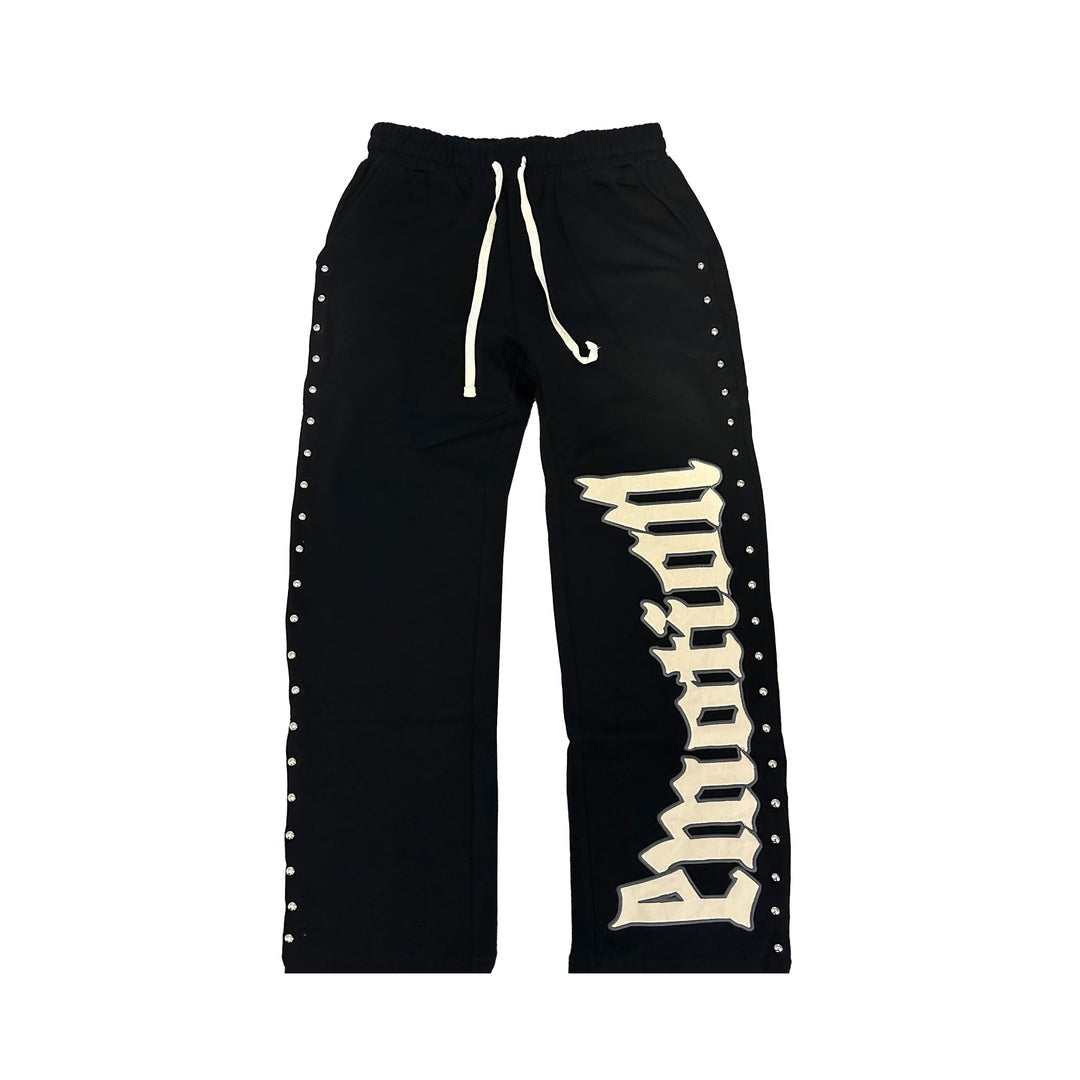Mixed Emotional Black Crown Sweatpants