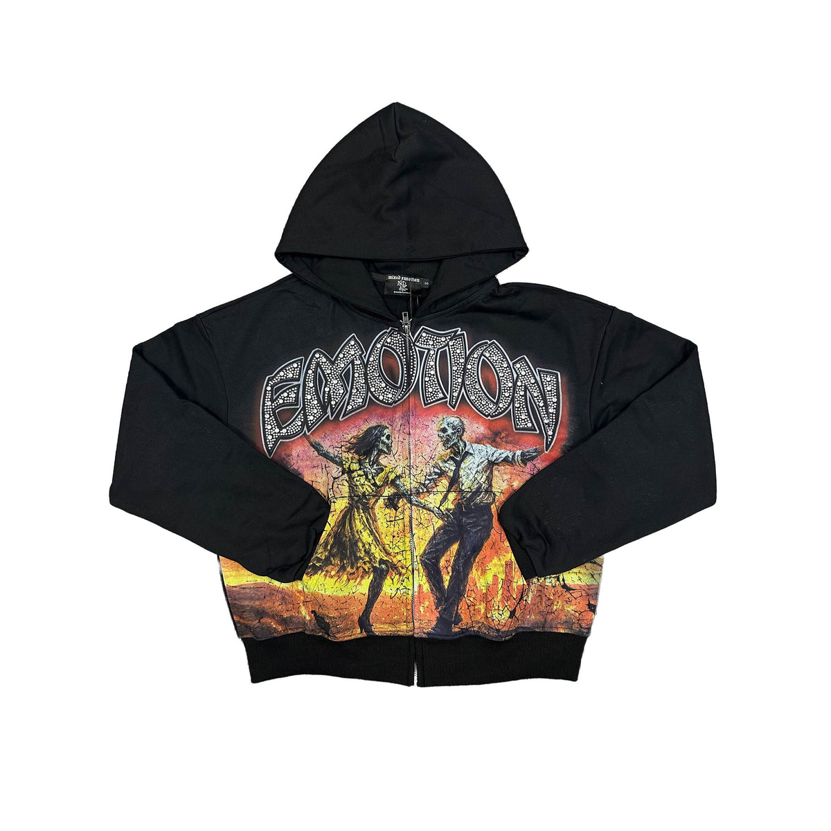 Mixed Emotional Last Dance Rhinestone Hoodie