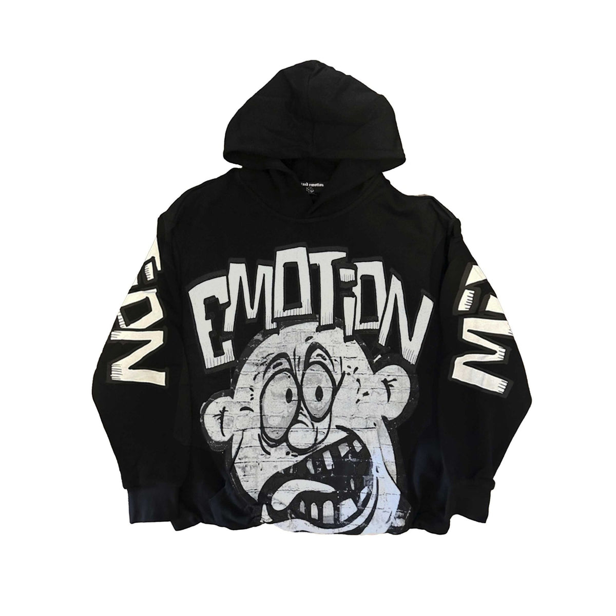 Mixed Emotional Monster Cropped Hoodie