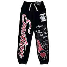 Mixed Emotion Graffiti Black Tracksuits