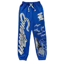 Mixed Emotion Graffiti Blue Tracksuits