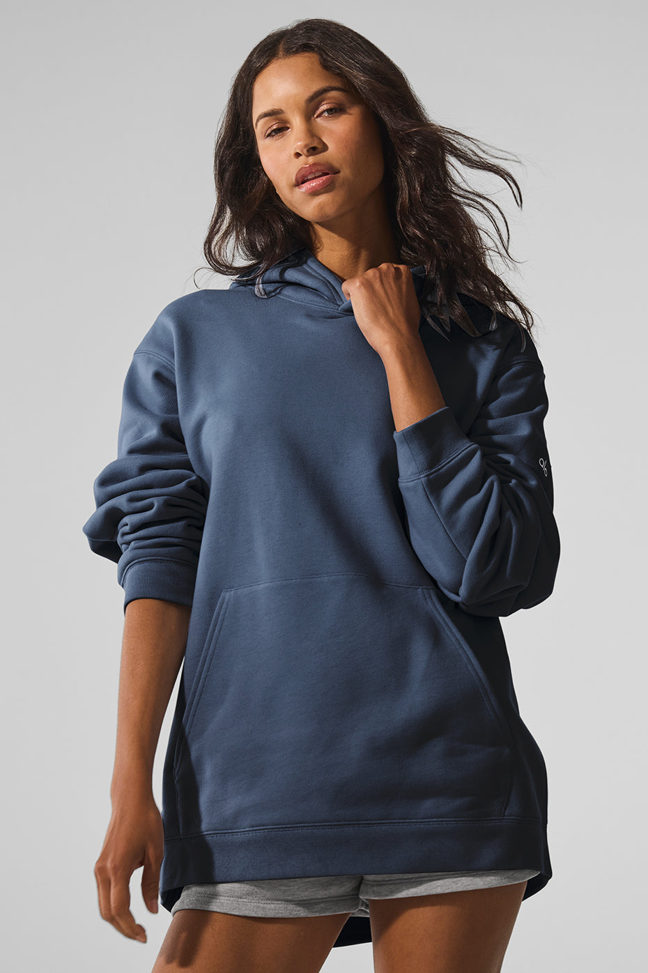 Alo Yoga Renown Heavy Weight Hoodie - Bluestone - imagen 1