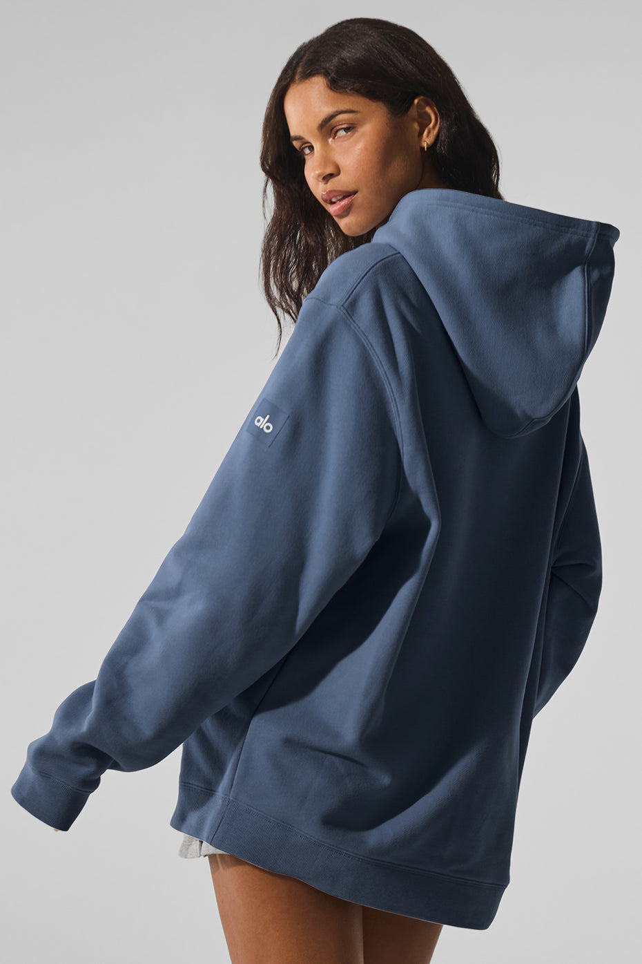 Alo Yoga Renown Heavy Weight Hoodie - Bluestone - imagen 3