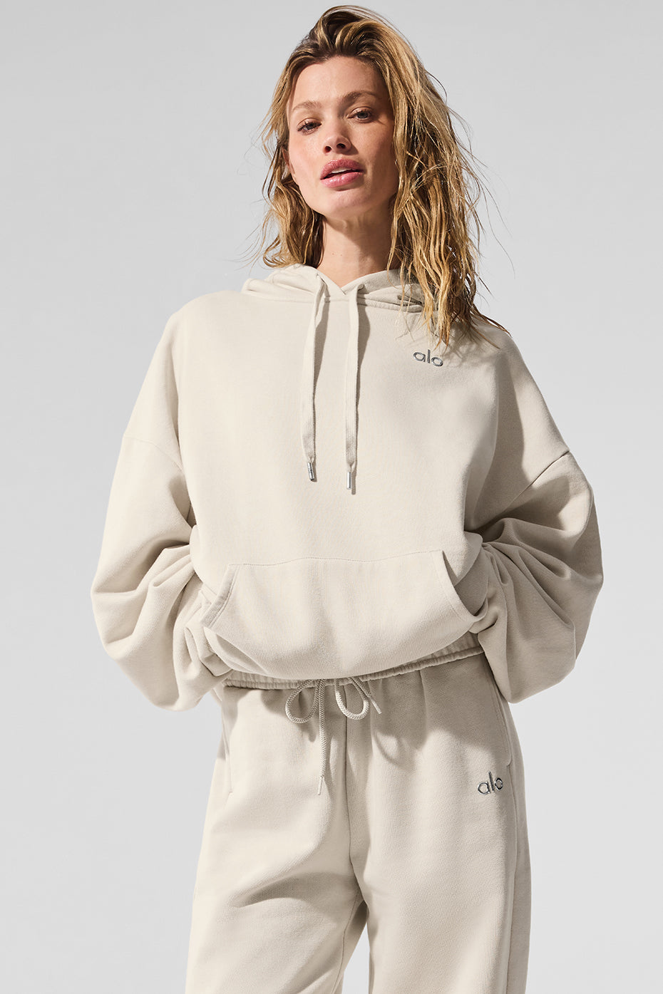 Alo Yoga Accolade Hoodie - Bone - imagen 1