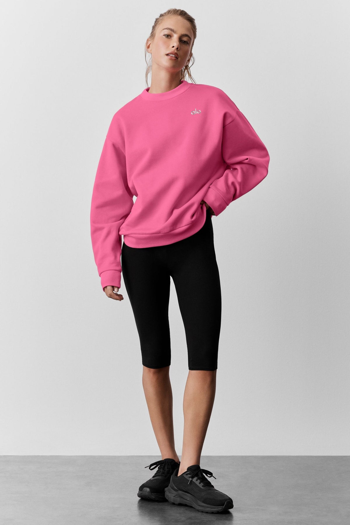 Alo Yoga Accolade Crew Neck Pullover - Paradise Pink - imagen 6