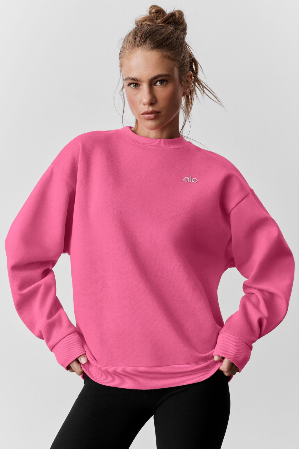 Alo Yoga Accolade Crew Neck Pullover - Paradise Pink - imagen 3