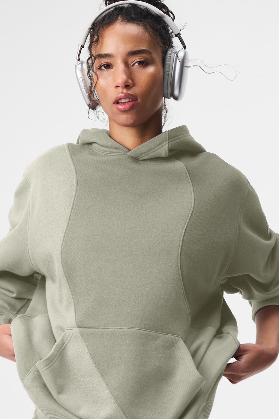 Alo Yoga Make Waves Hoodie - Limestone Tonal - imagen 1