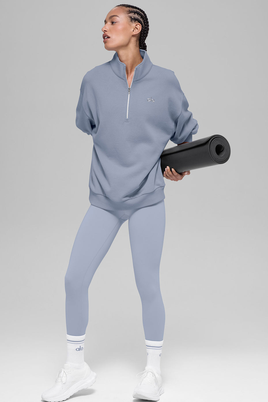 Alo Yoga Accolade 1/4 Zip Pullover - Winter Frost - imagen 3