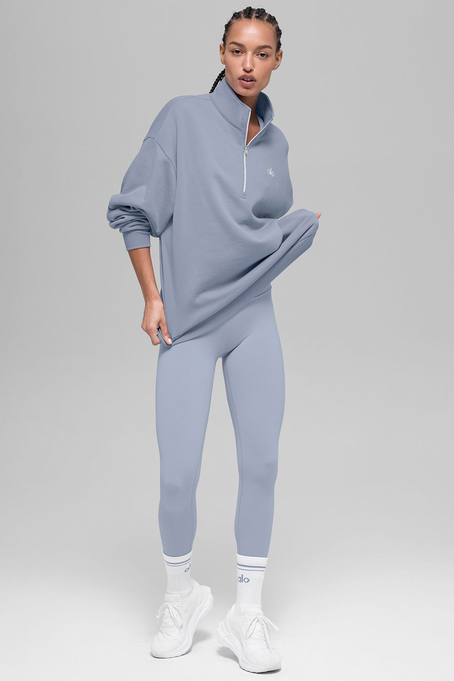 Alo Yoga Accolade 1/4 Zip Pullover - Winter Frost - imagen 5