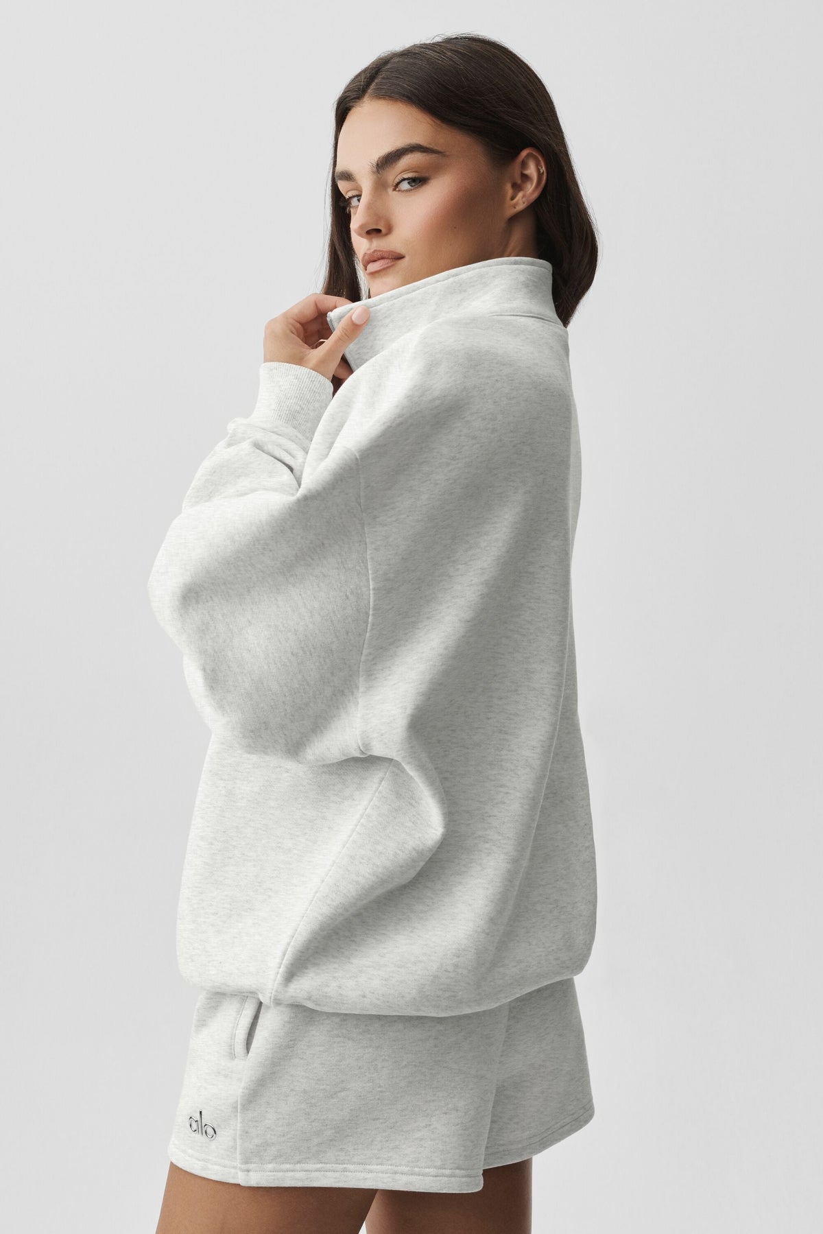 Alo Yoga Accolade 1/4 Zip Pullover - White Heather - imagen 2