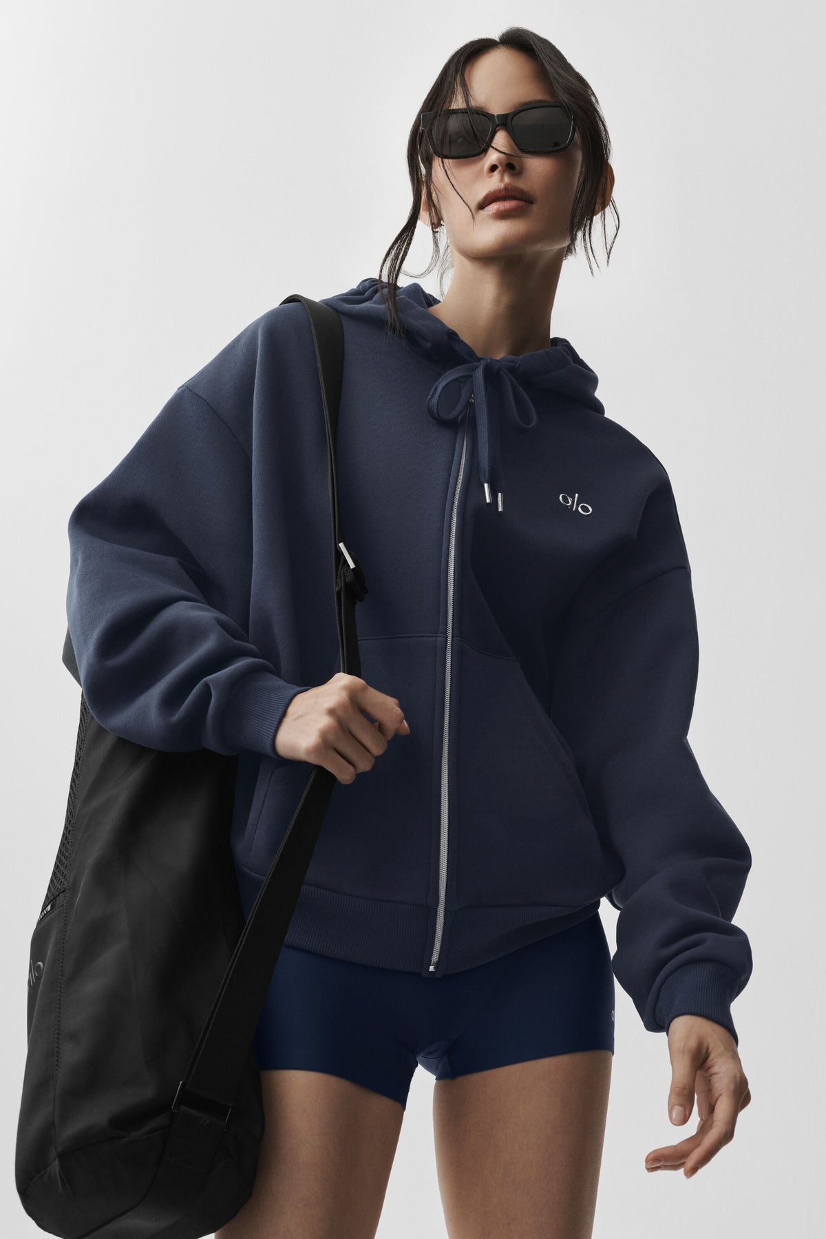 Alo Yoga Accolade Full Zip Hoodie - Navy - imagen 5