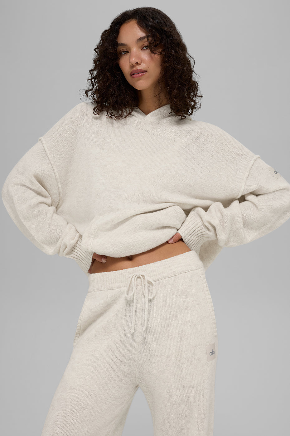 Alo Yoga Wool Cashmere New Class Hoodie - Bone Heather - imagen 1