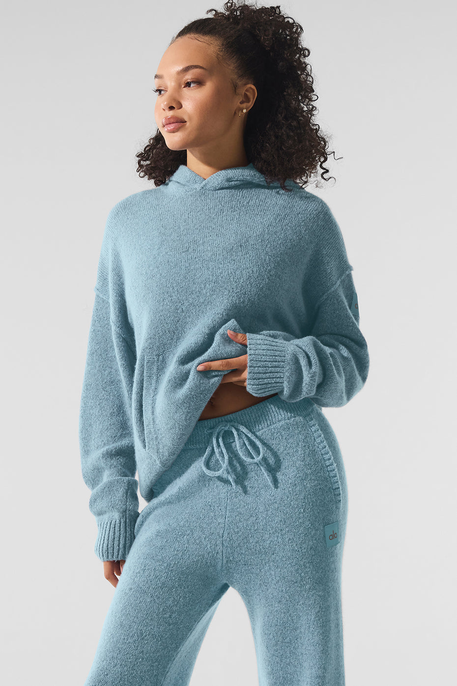 Alo Yoga Wool Cashmere New Class Hoodie - Celestial Blue Granite Heather - imagen 1