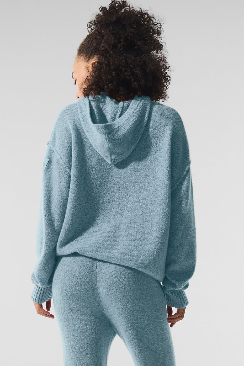 Alo Yoga Wool Cashmere New Class Hoodie - Celestial Blue Granite Heather - imagen 4