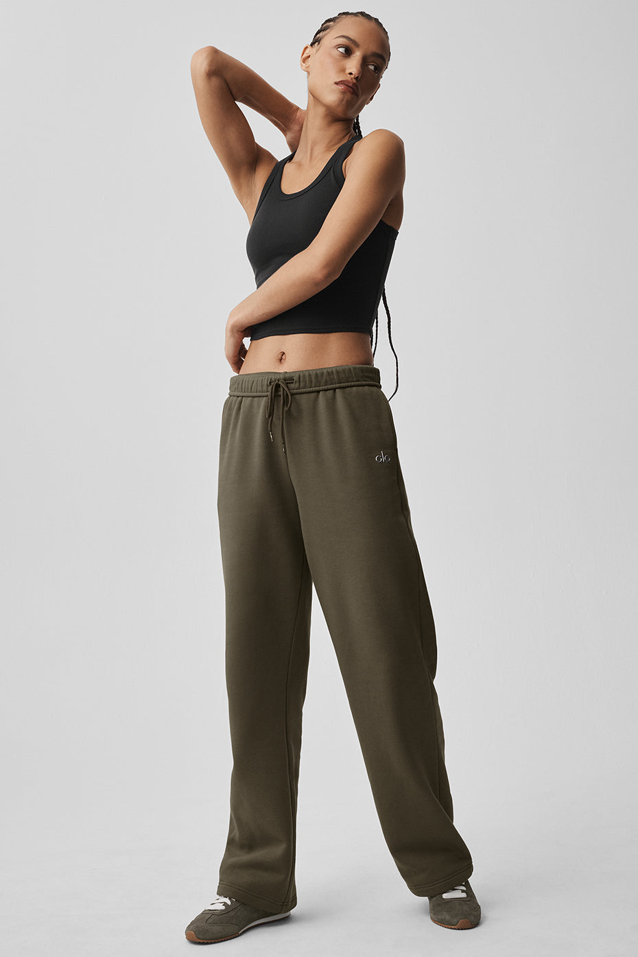 Alo Yoga Accolade Straight Leg Sweatpant - Olive Tree - imagen 6