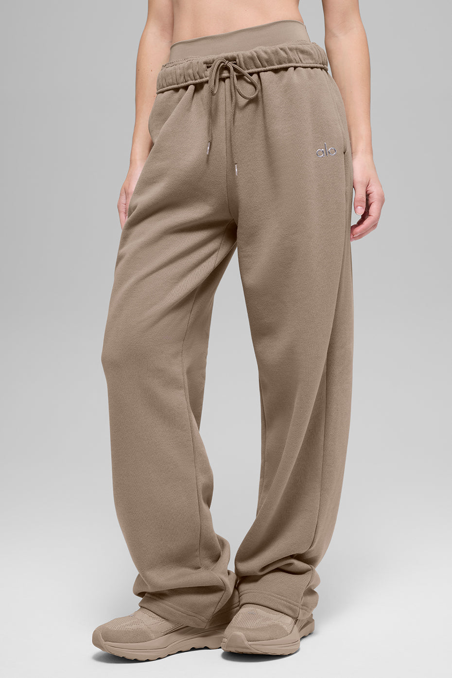 Alo Yoga Accolade Straight Leg Sweatpant - Gravel - imagen 1