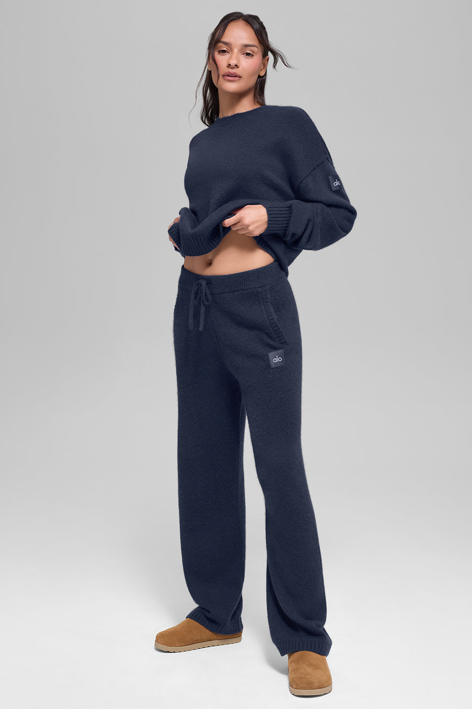 Alo Yoga Wool Cashmere New Class Sweatpant - Navy - imagen 4