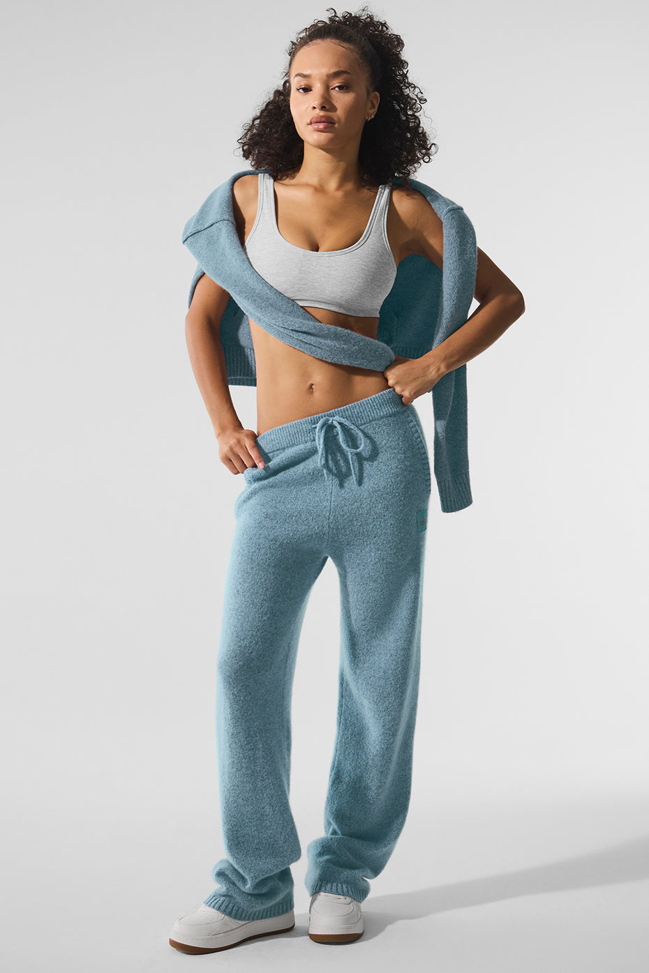Alo Yoga Wool Cashmere New Class Sweatpant - Celestial Blue Granite Heather - imagen 1