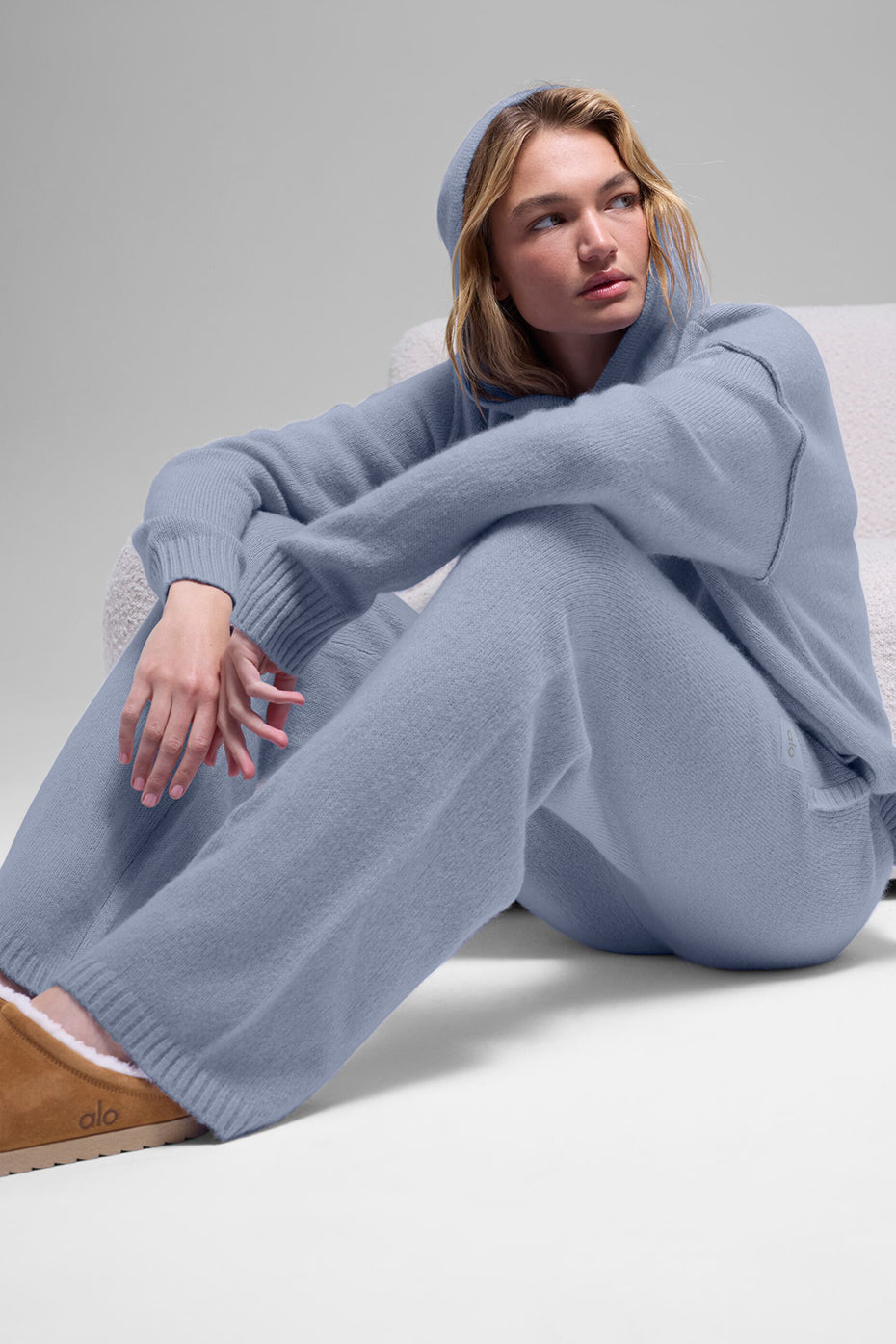 Alo Yoga Wool Cashmere New Class Sweatpant - Winter Frost - imagen 4