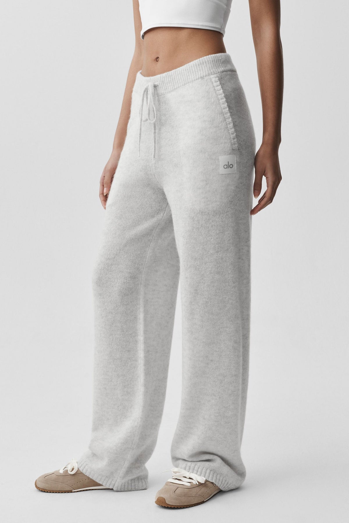 Alo Yoga Wool Cashmere New Class Sweatpant - White Heather - imagen 1