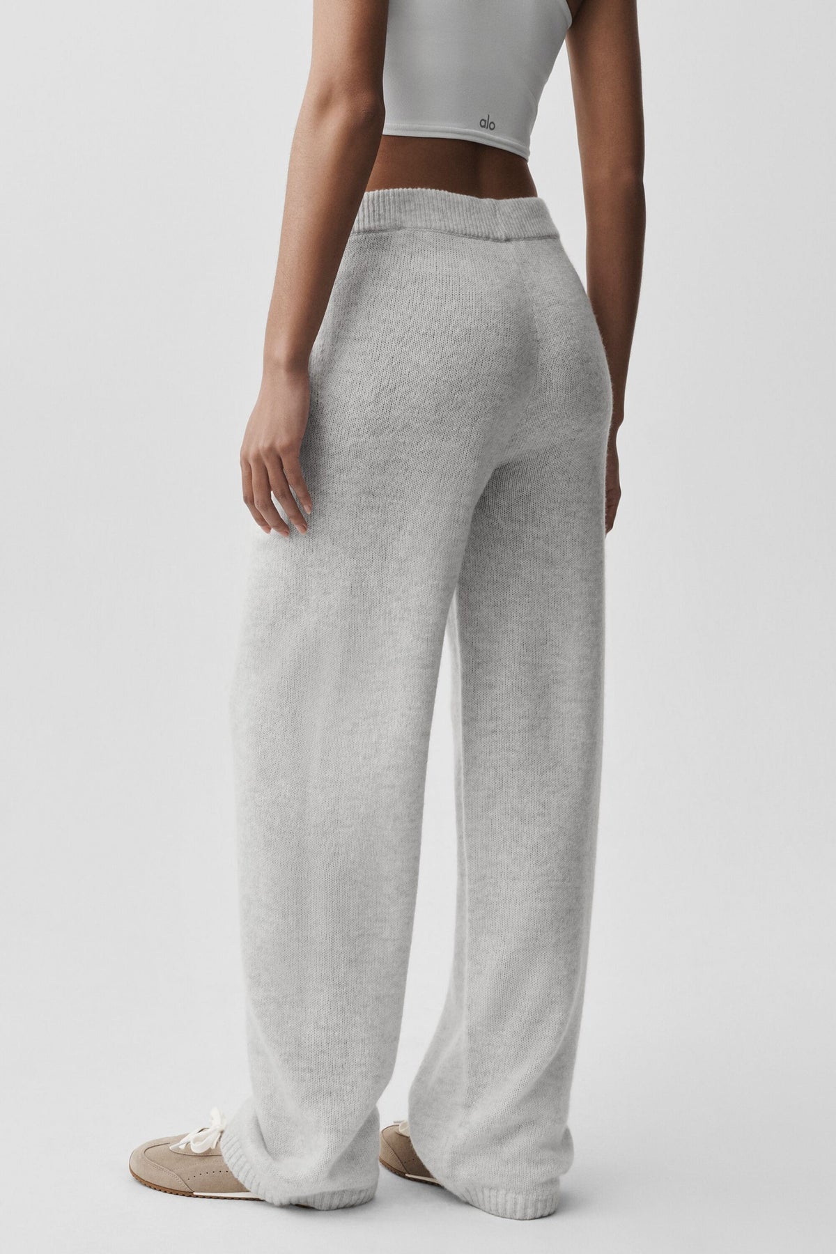 Alo Yoga Wool Cashmere New Class Sweatpant - White Heather - imagen 2