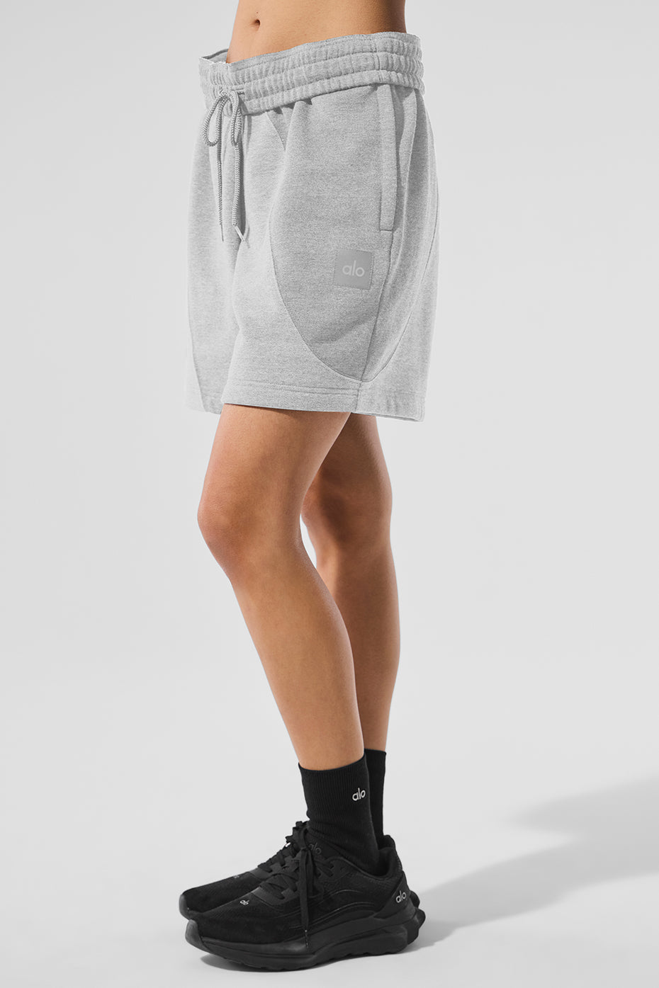 Alo Yoga 7" Make Waves Short - Athletic Heather Grey Tonal - imagen 3