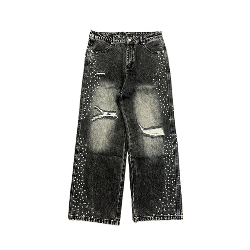 Mixed Emotion Grey Stone Baggy Jeans