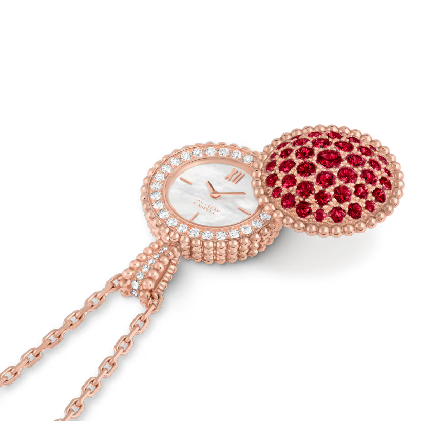 Reloj Van Cleef & Arpels colgante secreto Perlée