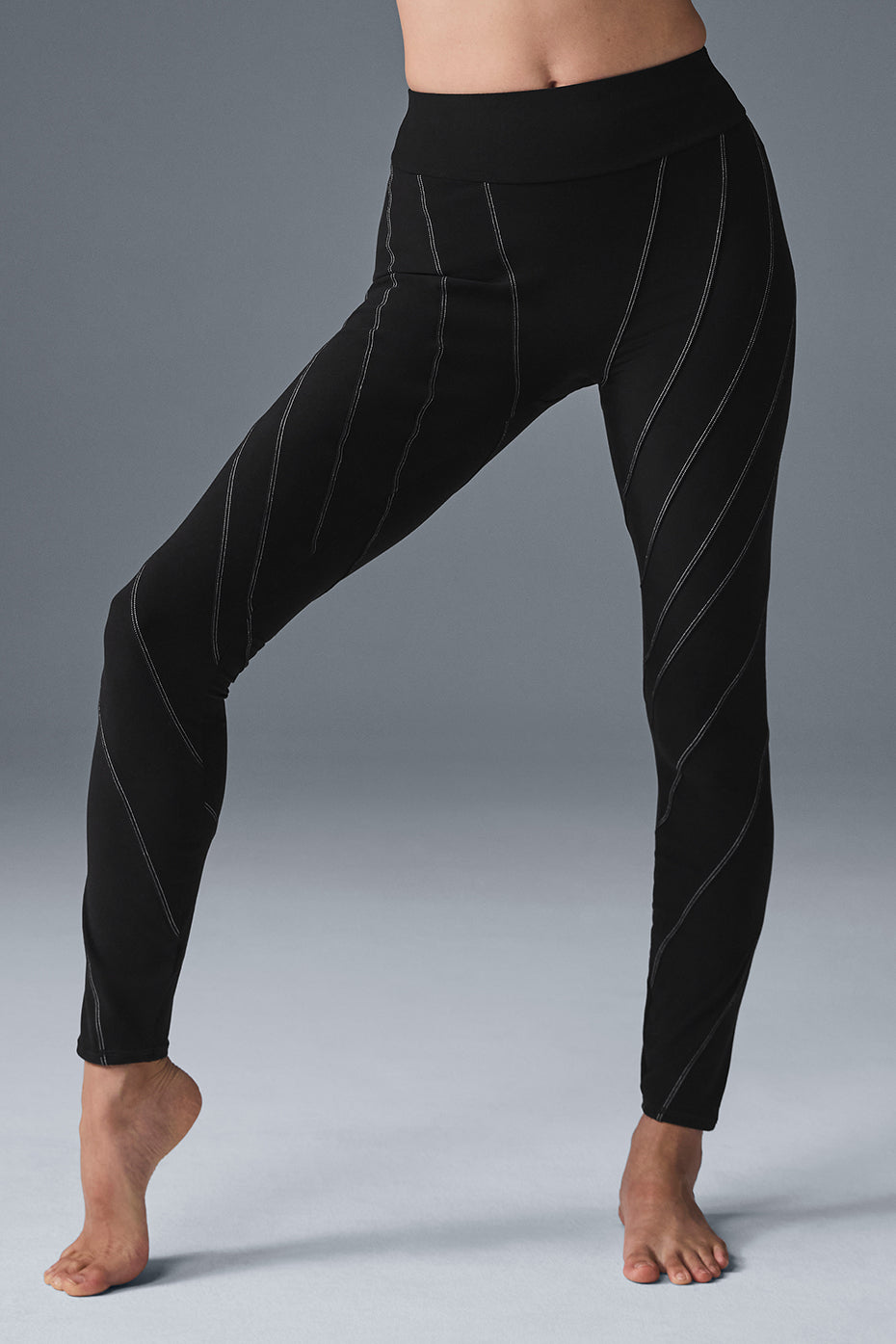 Alo Yoga Alosoft High-Waist Sunray Legging - Black/White - imagen 1