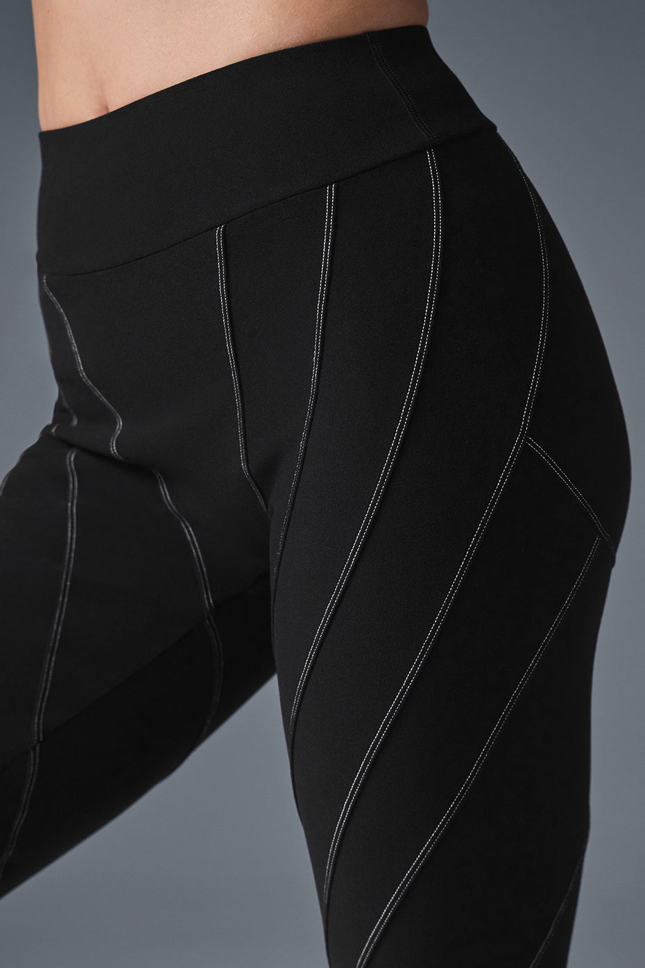 Alo Yoga Alosoft High-Waist Sunray Legging - Black/White - imagen 3
