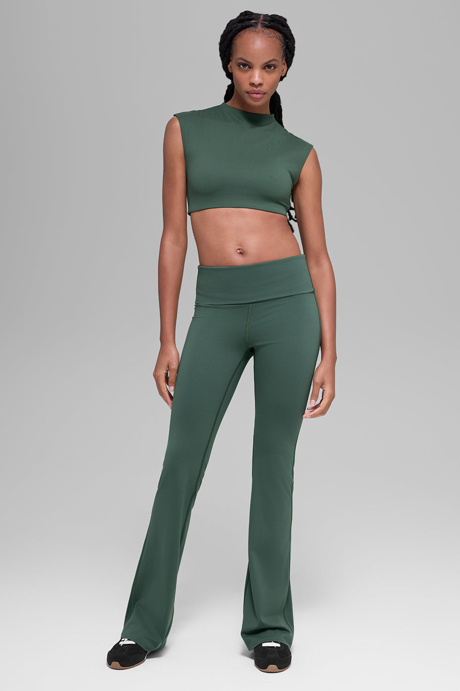 Alo Yoga ALO Softsculpt Capped Out Short Sleeve - Clover Green - imagen 6