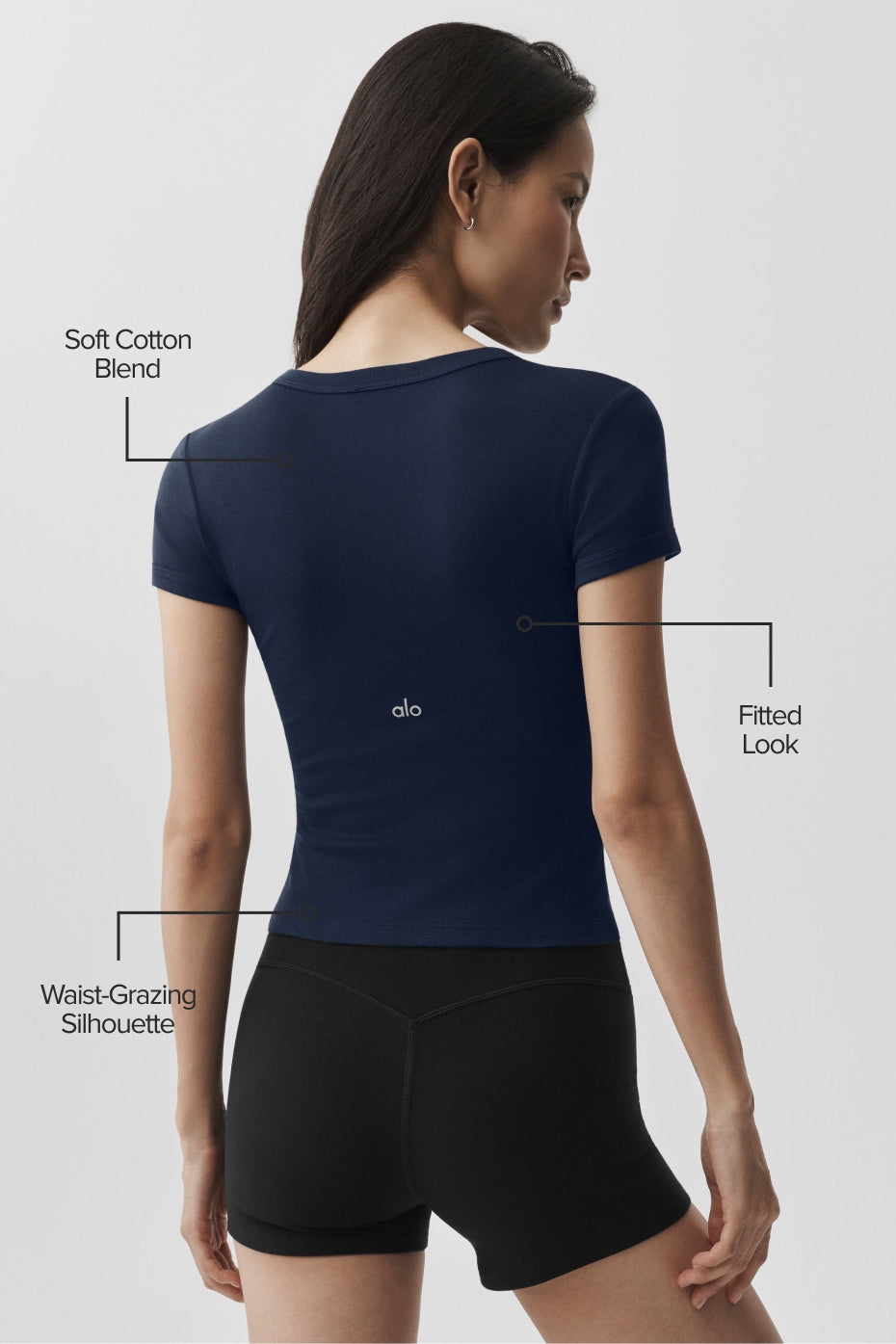 Alo Yoga Timeless Tee - Navy - imagen 2