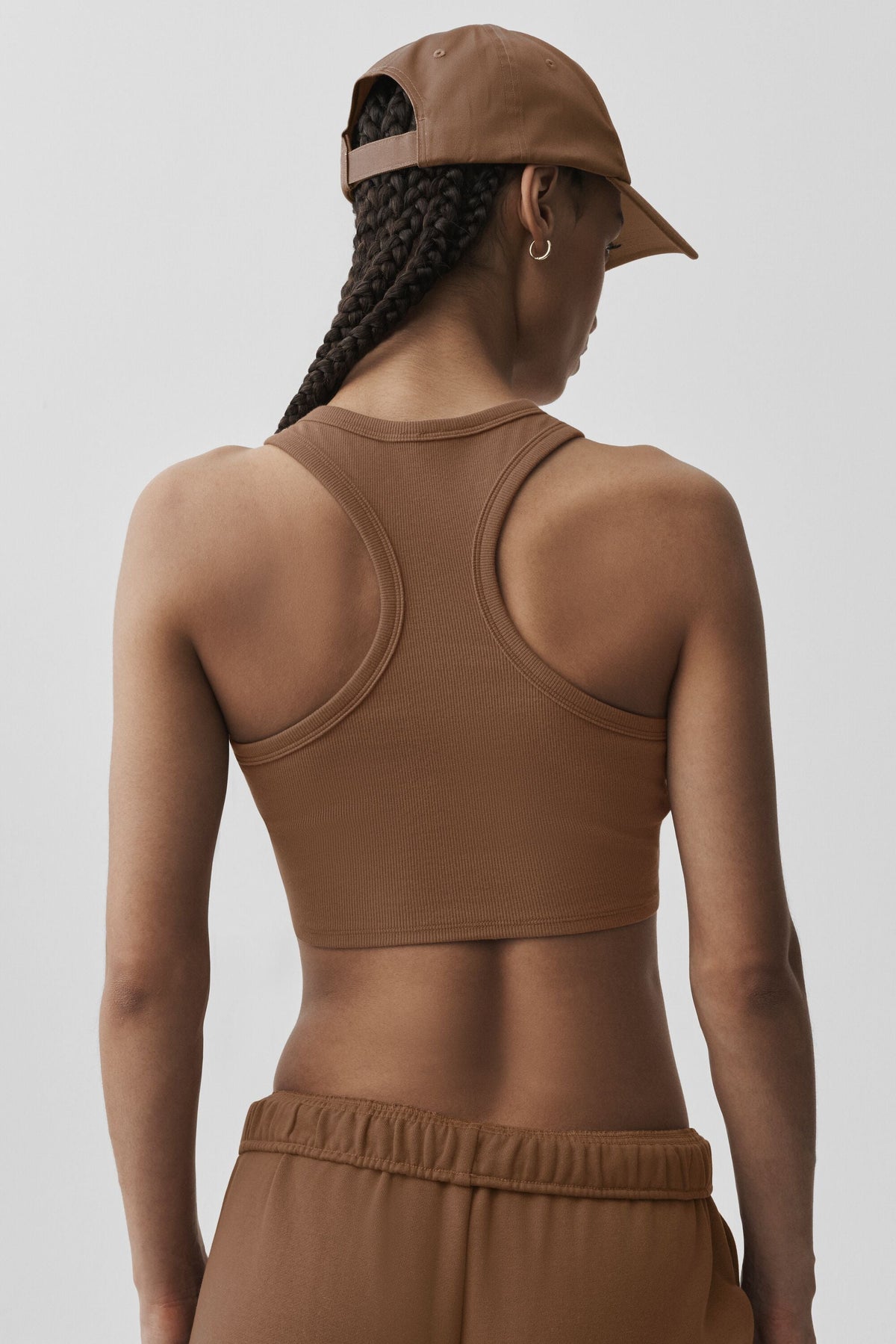 Alo Yoga Aspire Tank - Sun Kissed Brown/White - imagen 2