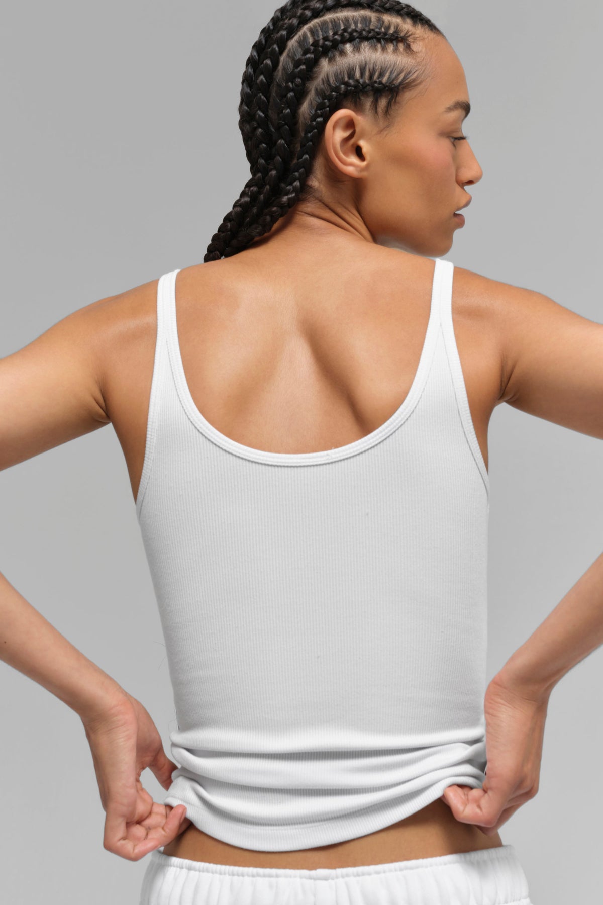 Alo Yoga Ribbed Prosper Tank - White - imagen 2