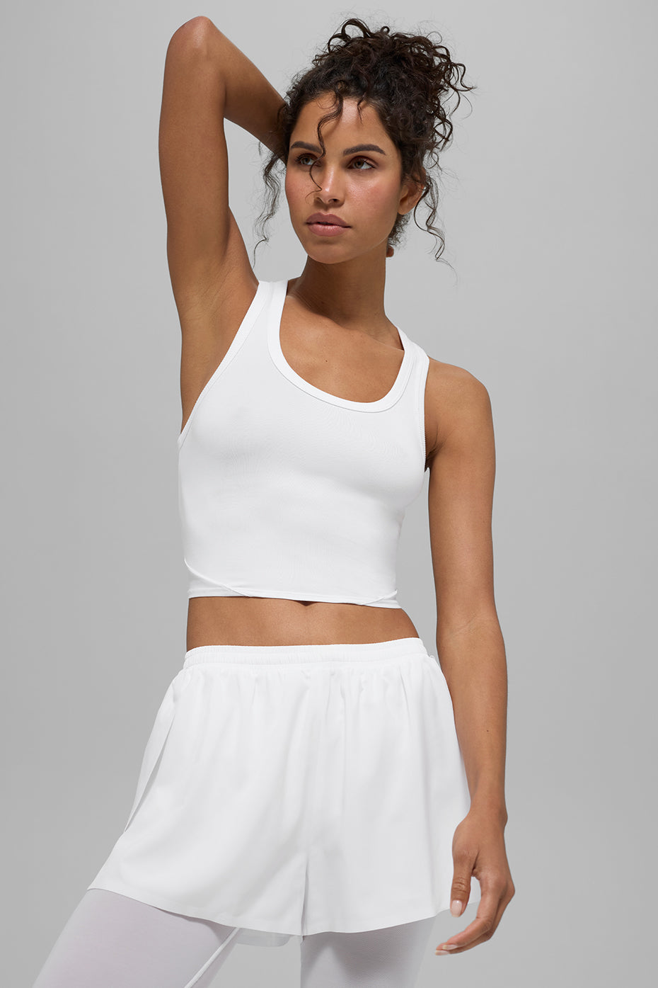 Alo Yoga Mesh Front Runner Tank - White - imagen 1