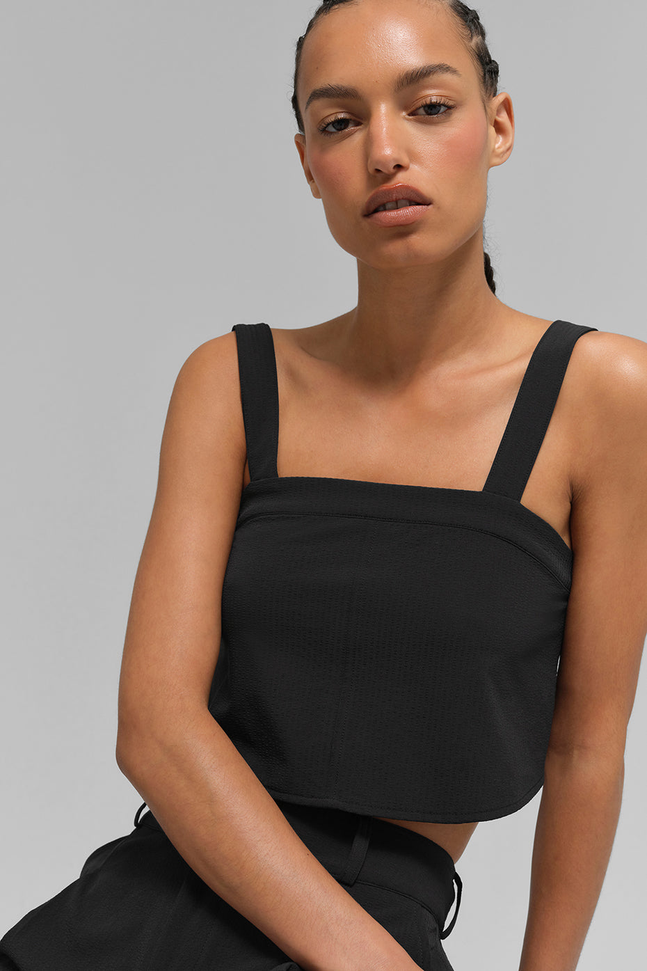 Alo Yoga Cropped Dreamscape Tank - Black - imagen 3