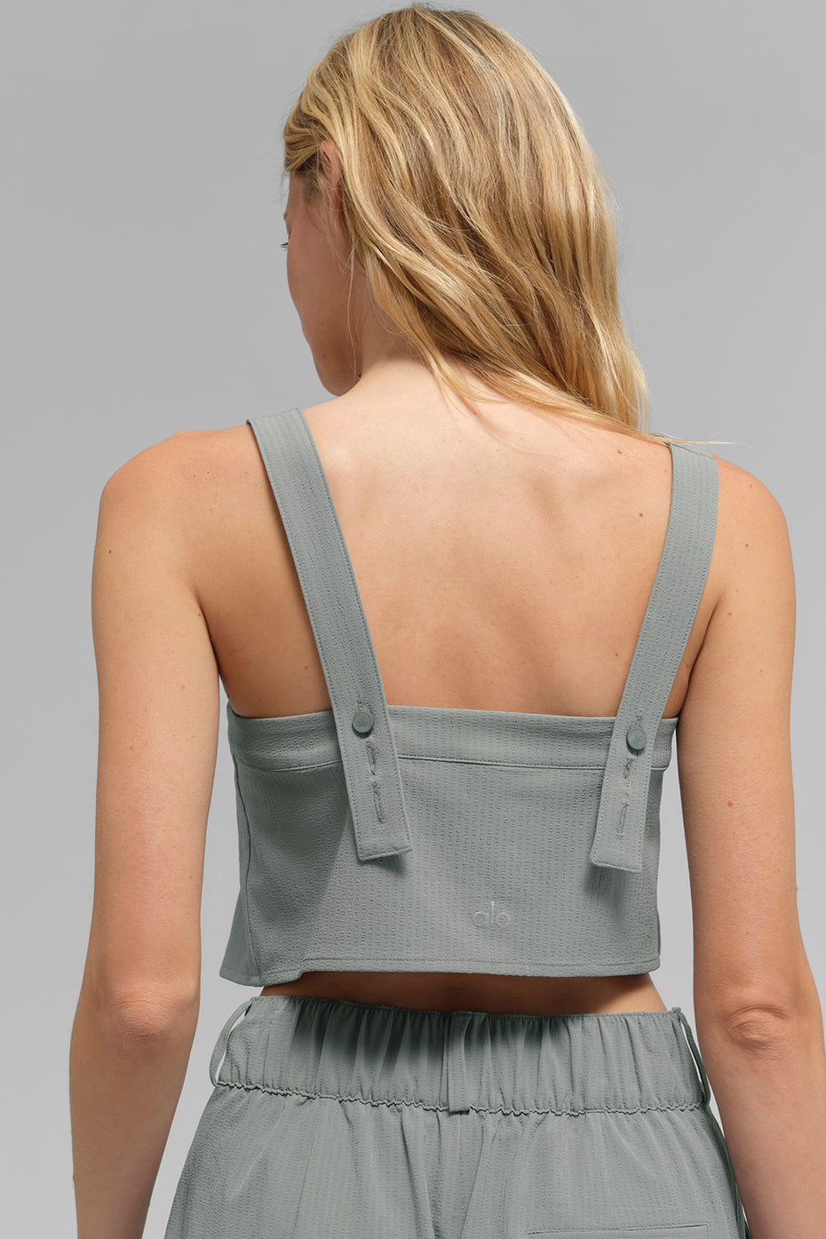 Alo Yoga Cropped Dreamscape Tank - Lunar Grey - imagen 2