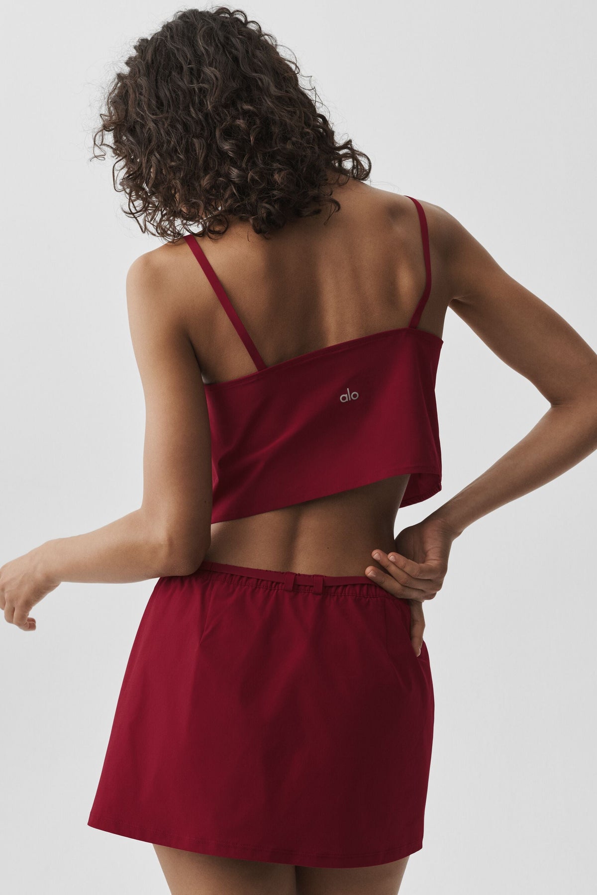 Alo Yoga Cropped Connection Tank - Summer Romance Red - imagen 2