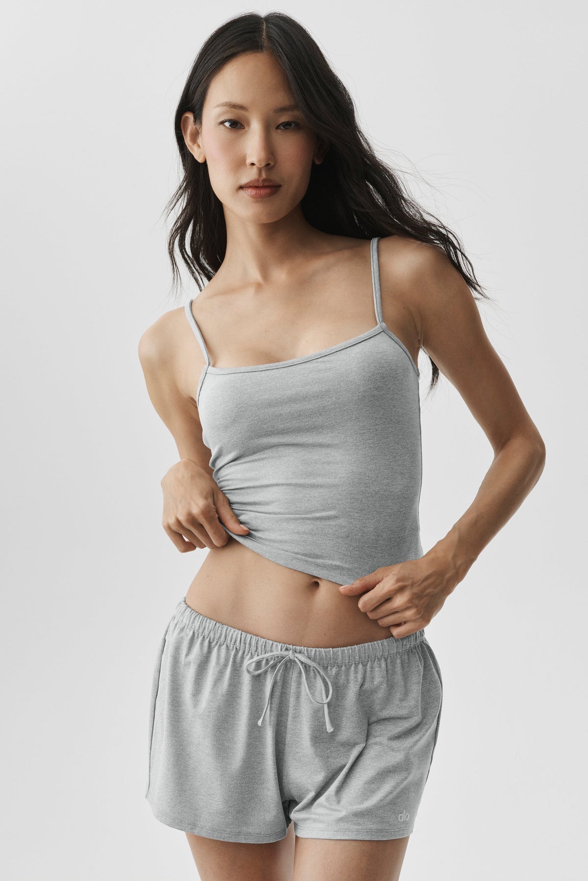 Alo Yoga Alosoft Finesse Cami Tank - Vintage Athletic Heather - imagen 3