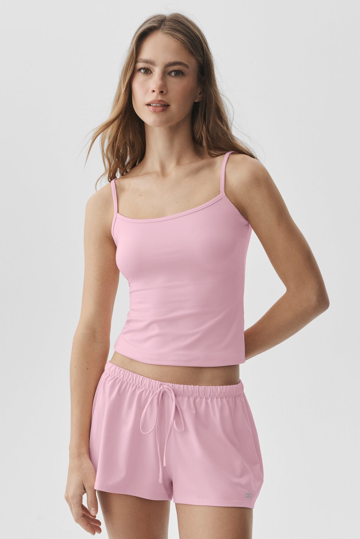 Alo Yoga Alosoft Finesse Cami Tank - Pink Marshmallow - imagen 3