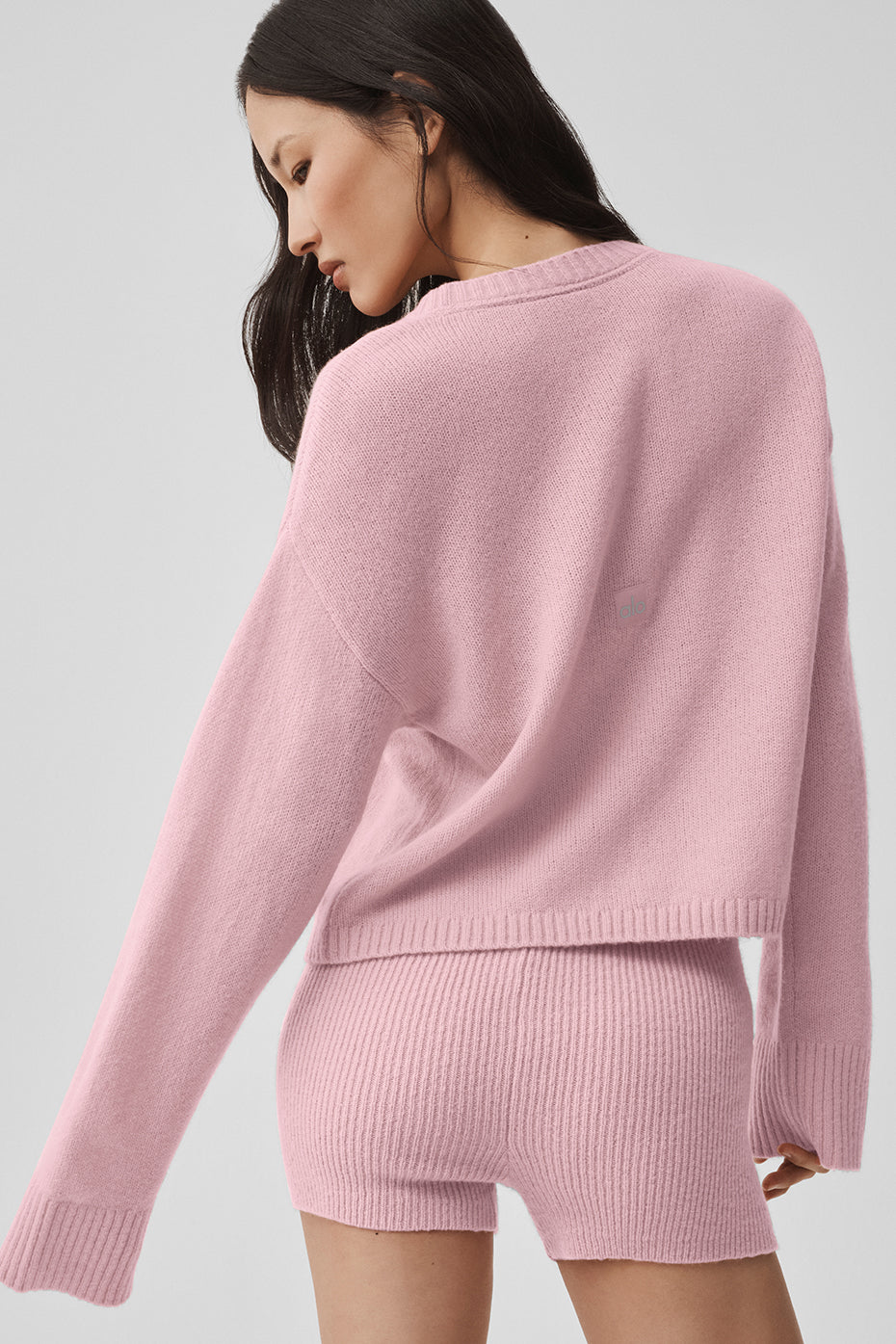 Alo Yoga Wool Cashmere New Class Tie Cardigan - Vintage Pink - imagen 2